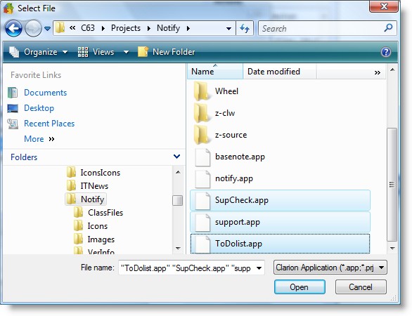 Dev_Compile_Multiple_Clarion_apps_Select_Multiple_apps